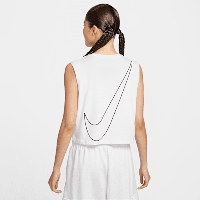 Nike Sportswear Club Women's Sleeveless Cropped Tee. Nike ID